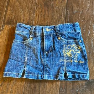 Beverly Hills Polo Club toddler denim mini skirt skort 3T adjustable waist